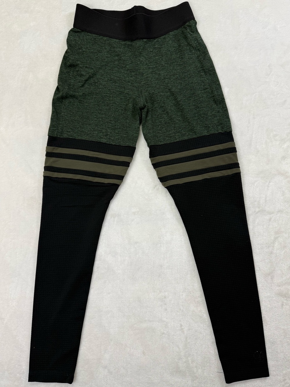 Bombshell Sportswear Olive Green and Black Leggings
